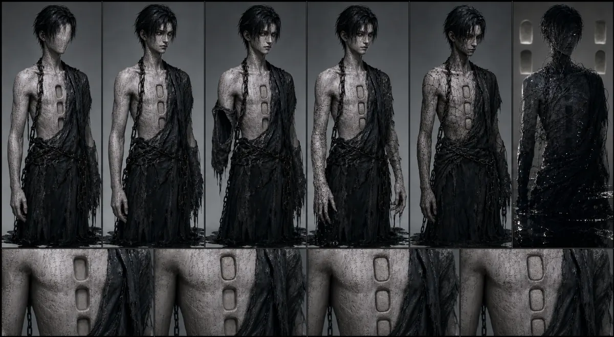 Character state and continuity development for The Nameless God